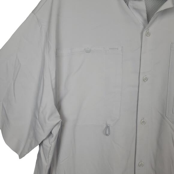 Columbia PFG Men's Short Sleeve Performance Fishing Shirt Sz L Omni-Shade Vented - Picture 5 of 12
